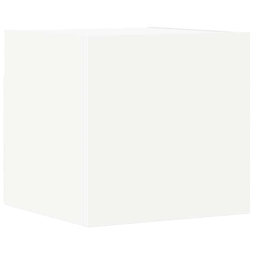 vidaXL Meuble TV 10 pièces Blanc Bois d'ingénierie