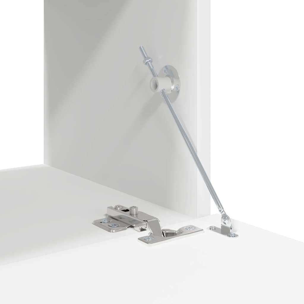 vidaXL Meuble TV 10 pièces Blanc Bois d'ingénierie