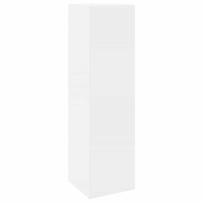 vidaXL Meuble TV, 8 pcs, Blanc, Bois d'ingénierie