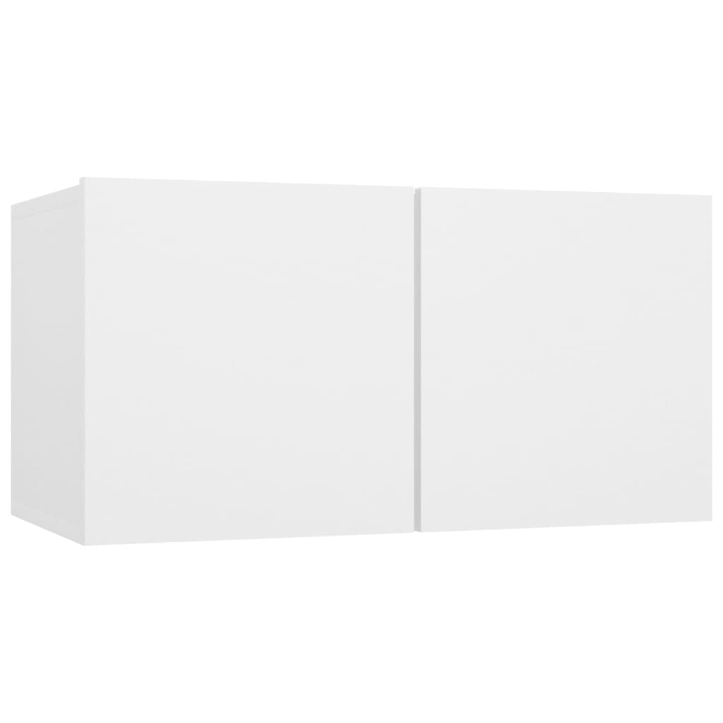 vidaXL Meubles TV 8 pcs Blanc Bois d'ingénierie