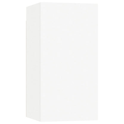 vidaXL Meuble TV, 9 pcs, Blanc, Bois d'ingénierie