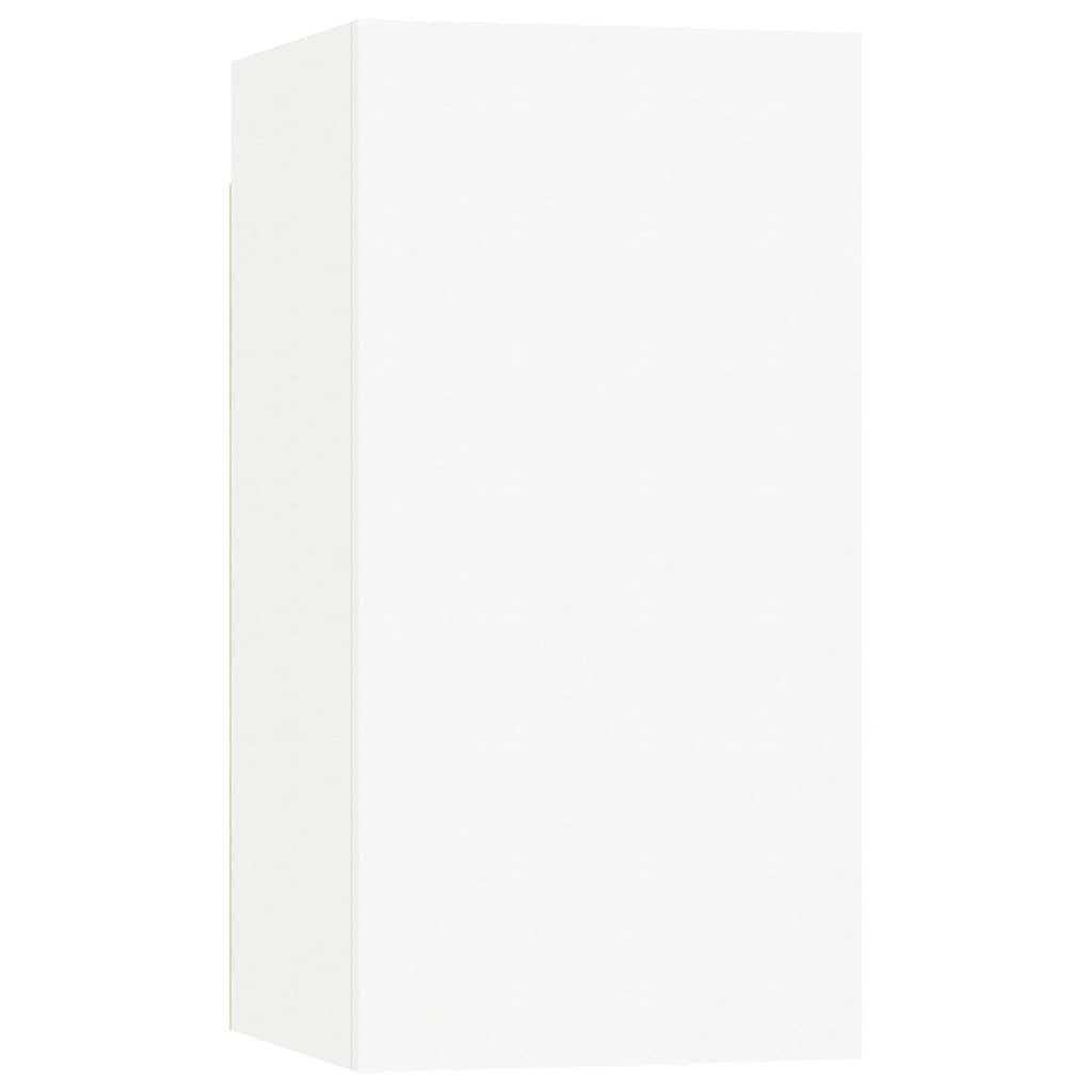 vidaXL Meubles TV 7 pcs Blanc 30,5x30x60 cm Bois d'ingénierie