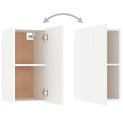 vidaXL Meubles TV 7 pcs Blanc 30,5x30x60 cm Bois d'ingénierie
