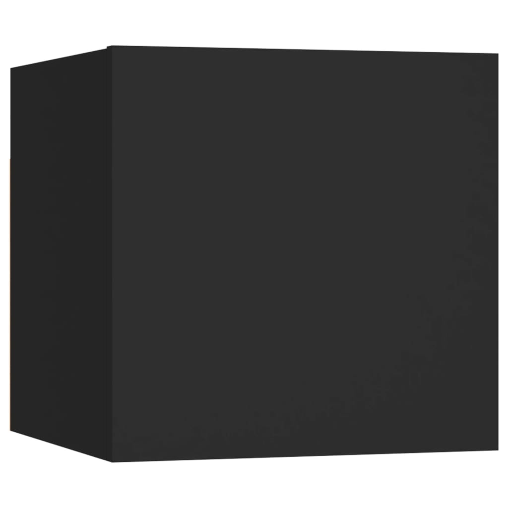 vidaXL Meuble TV 5 pièces Noir Bois d'ingénierie