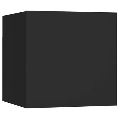 vidaXL Meuble TV 5 pièces Noir Bois d'ingénierie