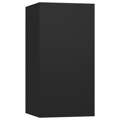 vidaXL Meubles TV 4 pcs Noir 30,5x30x60 cm Bois d'ingénierie