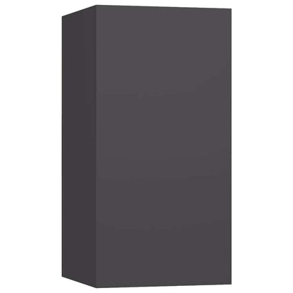 vidaXL Ensemble de meubles TV 4 pièces Gris Bois d'ingénierie