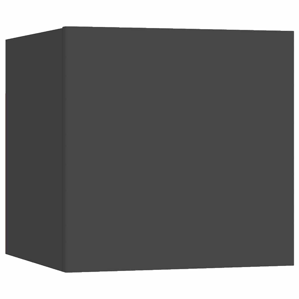 vidaXL Ensemble de meubles TV 6 pièces Gris Bois d'ingénierie