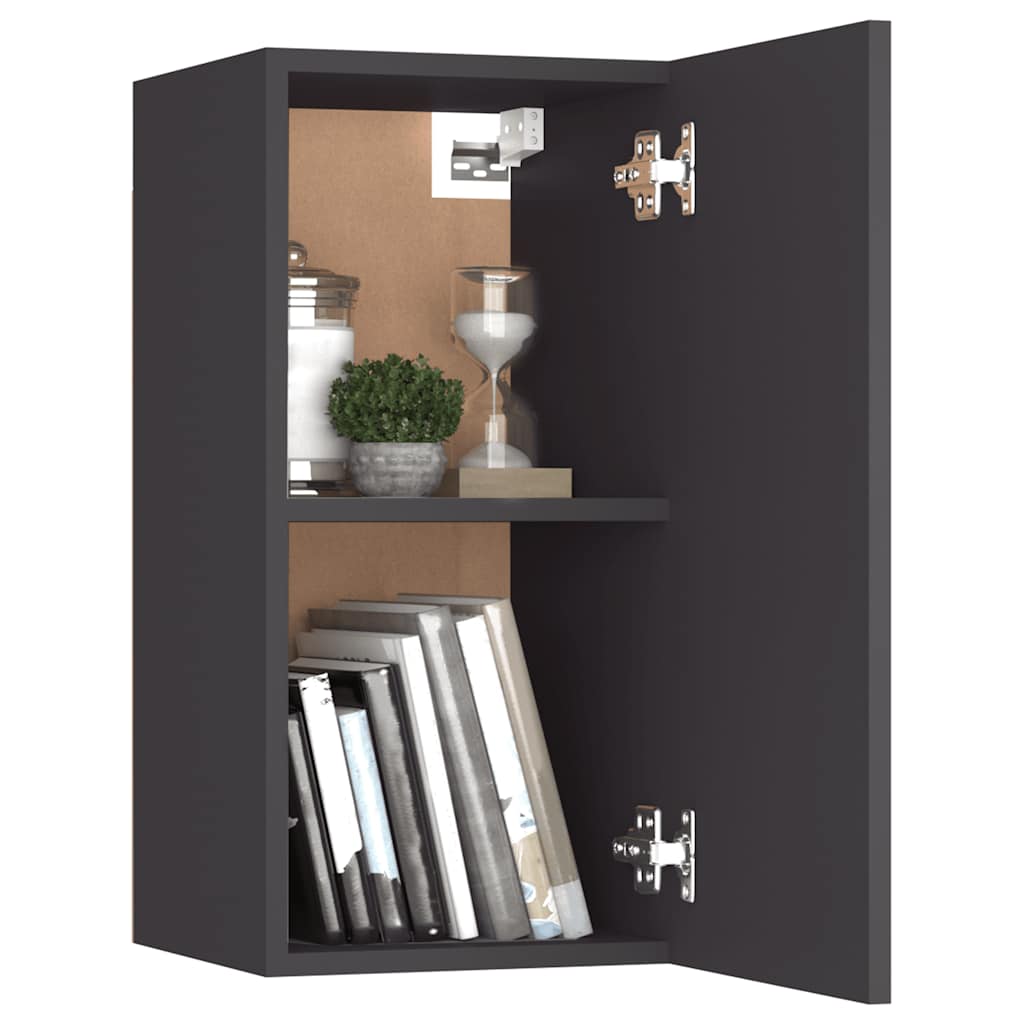 vidaXL Ensemble de 7 meubles TV Gris Bois d'ingénierie