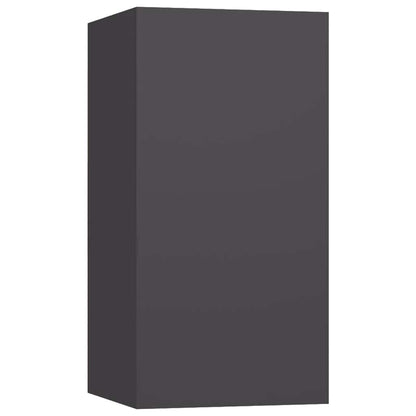 vidaXL Ensemble de 7 meubles TV Gris Bois d'ingénierie