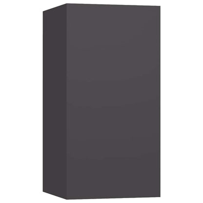 vidaXL Ensemble de meubles TV 4 pièces Gris Bois d'ingénierie