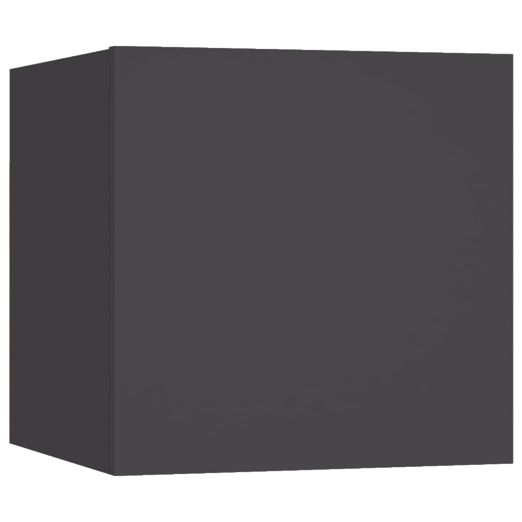 vidaXL Meuble TV 5 pcs Aggloméré Gris