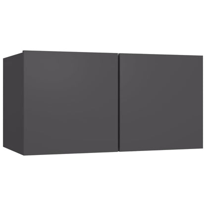 vidaXL Meuble TV 5 pcs Aggloméré Gris