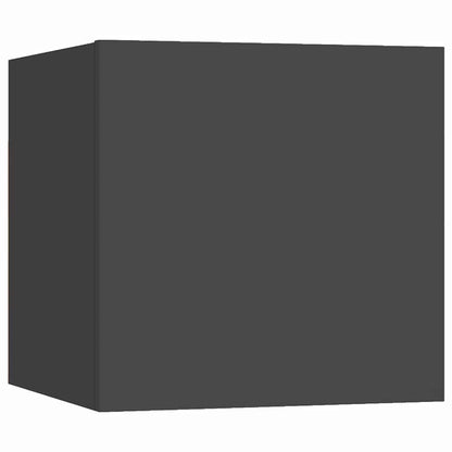 vidaXL 6-tlg. TV-Schrank-Set Grau Holzwerkstoff