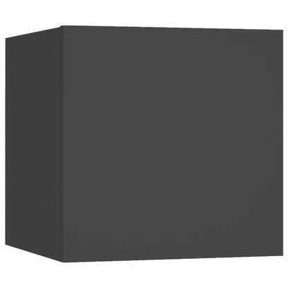 vidaXL TV-Wandschränke 8 Stk. Grau 30,5x30x30 cm