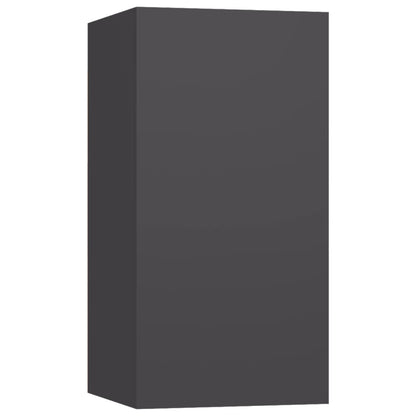 vidaXL Meubles TV 4 pcs Gris 30,5x30x60 cm Bois d'ingénierie