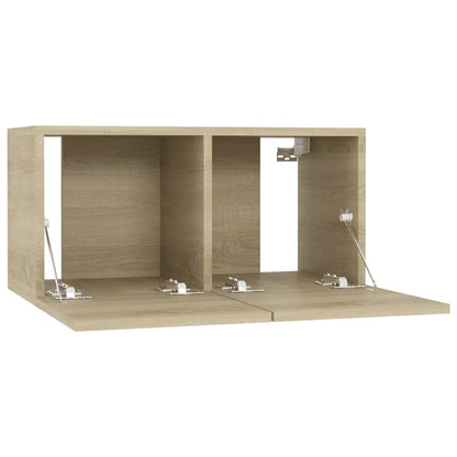 vidaXL Meubles TV 4 pcs Chêne Sonoma 60x30x30 cm Bois d'ingénierie
