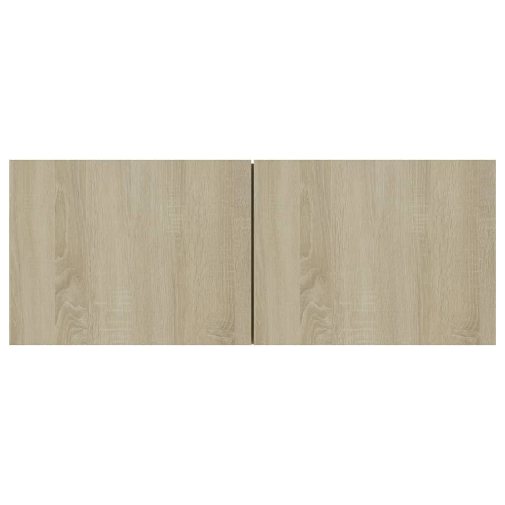 vidaXL Meubles TV 4 pcs Chêne Sonoma 80x30x30 cm Aggloméré