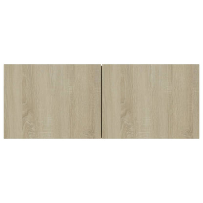 vidaXL Meubles TV 4 pcs Chêne Sonoma 80x30x30 cm Aggloméré