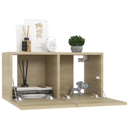 vidaXL Meuble TV 5 pièces Bois d'ingénierie Chêne Sonoma