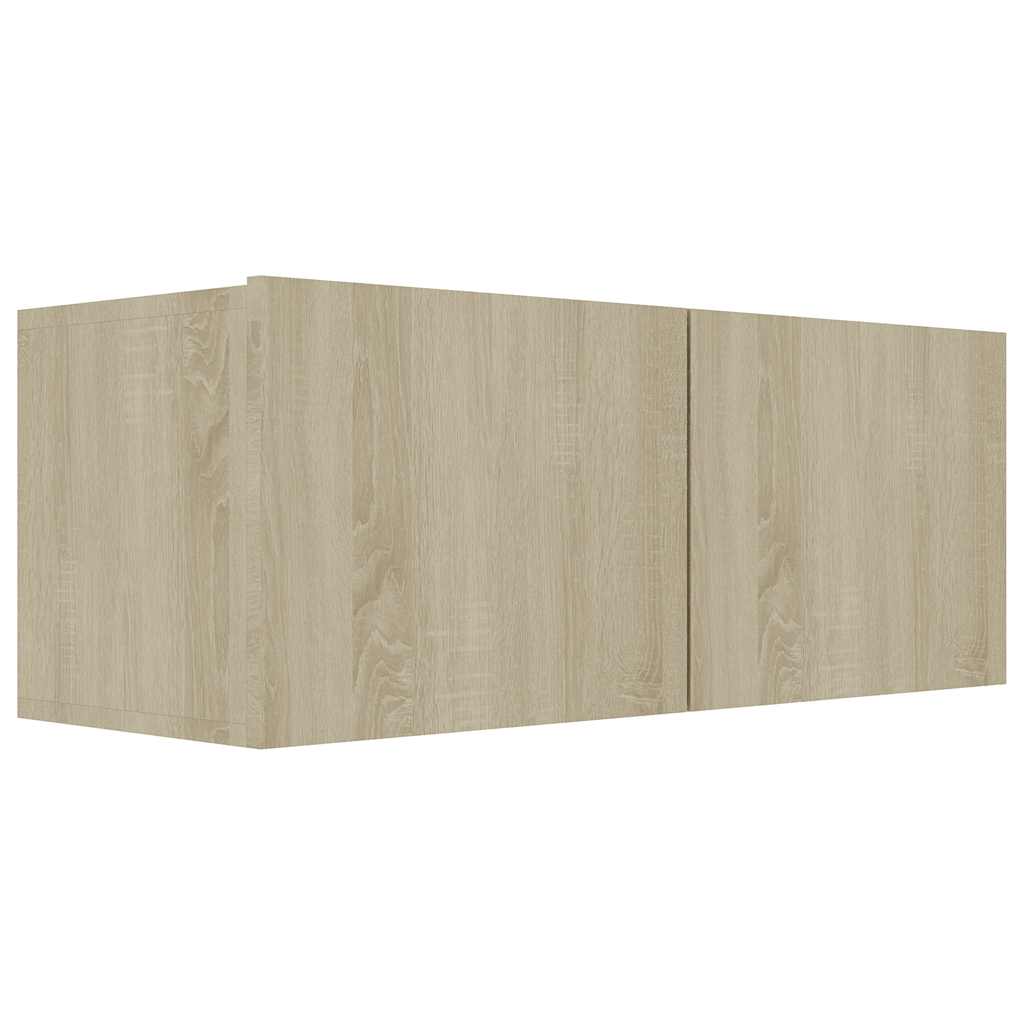 vidaXL Meuble TV 4 pcs Aggloméré Chêne Sonoma