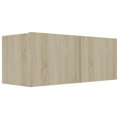 vidaXL Meuble TV 4 pcs Aggloméré Chêne Sonoma