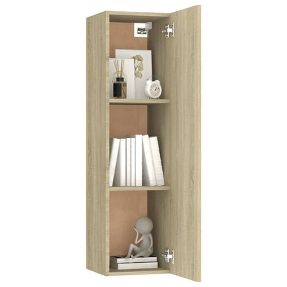 vidaXL Meuble TV 4 pcs Aggloméré Chêne Sonoma