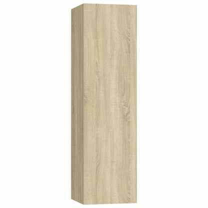 vidaXL Meuble TV 4 pcs Aggloméré Chêne Sonoma