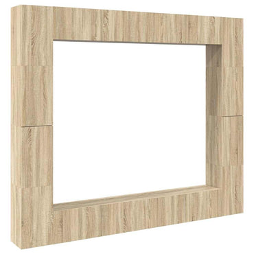 vidaXL Ensemble de meubles TV 8 pièces en aggloméré coloris chêne Sonoma