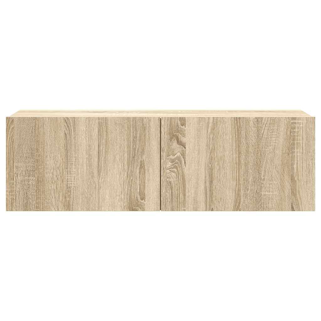 vidaXL Ensemble de meubles TV 8 pièces en aggloméré coloris chêne Sonoma