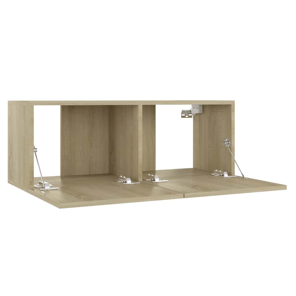 vidaXL Ensemble de 3 meubles TV chêne Sonoma en aggloméré