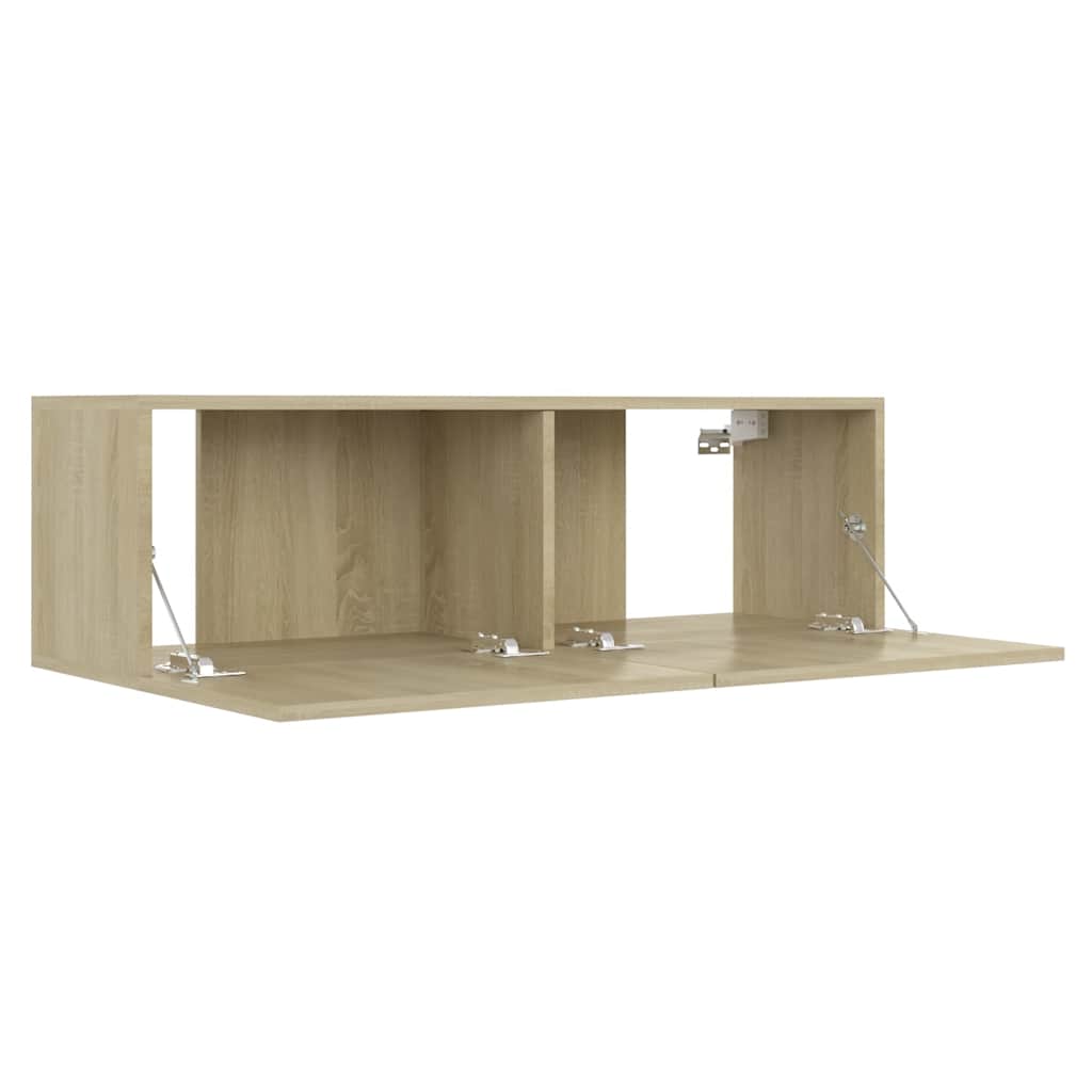 vidaXL Ensemble de 3 meubles TV chêne Sonoma en aggloméré