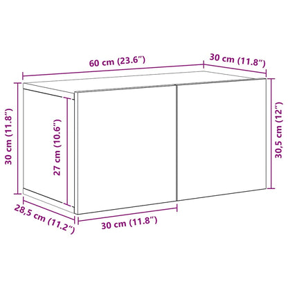 vidaXL Meuble TV, 10 pcs, chêne sonoma, aggloméré