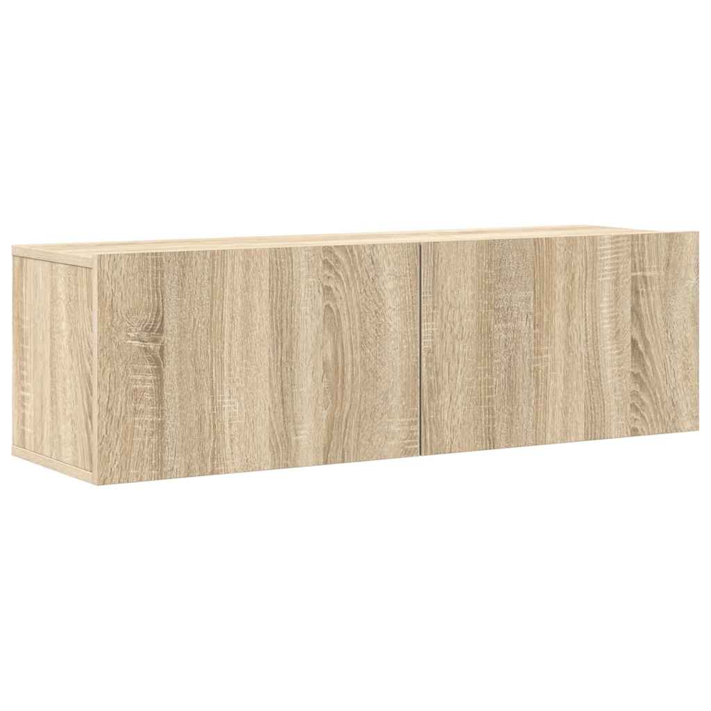 vidaXL Meuble TV 4 pcs Aggloméré Chêne Sonoma