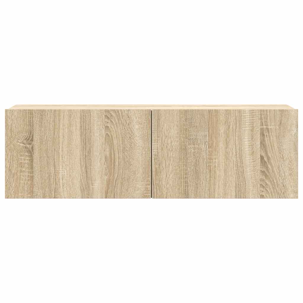 vidaXL Meuble TV 4 pcs Aggloméré Chêne Sonoma
