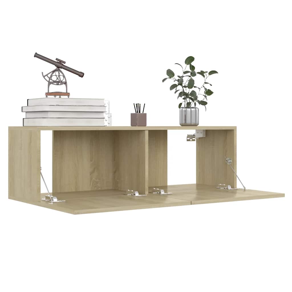 vidaXL Ensemble de 8 meubles TV Chêne Sonoma Bois d'ingénierie