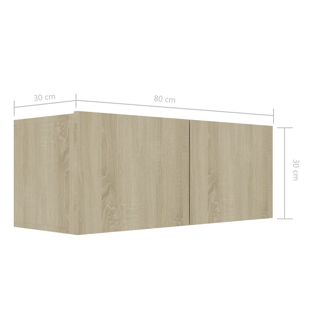 vidaXL Ensemble de meubles TV 7 pcs Bois d'ingénierie chêne sonoma