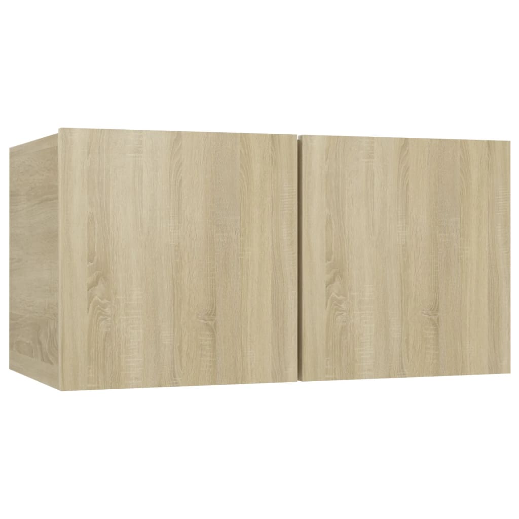 vidaXL 8-tlg. TV-Schrank-Set Sonoma-Eiche Holzwerkstoff