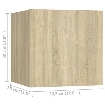 vidaXL Meuble TV 5 pièces Bois d'ingénierie Chêne Sonoma