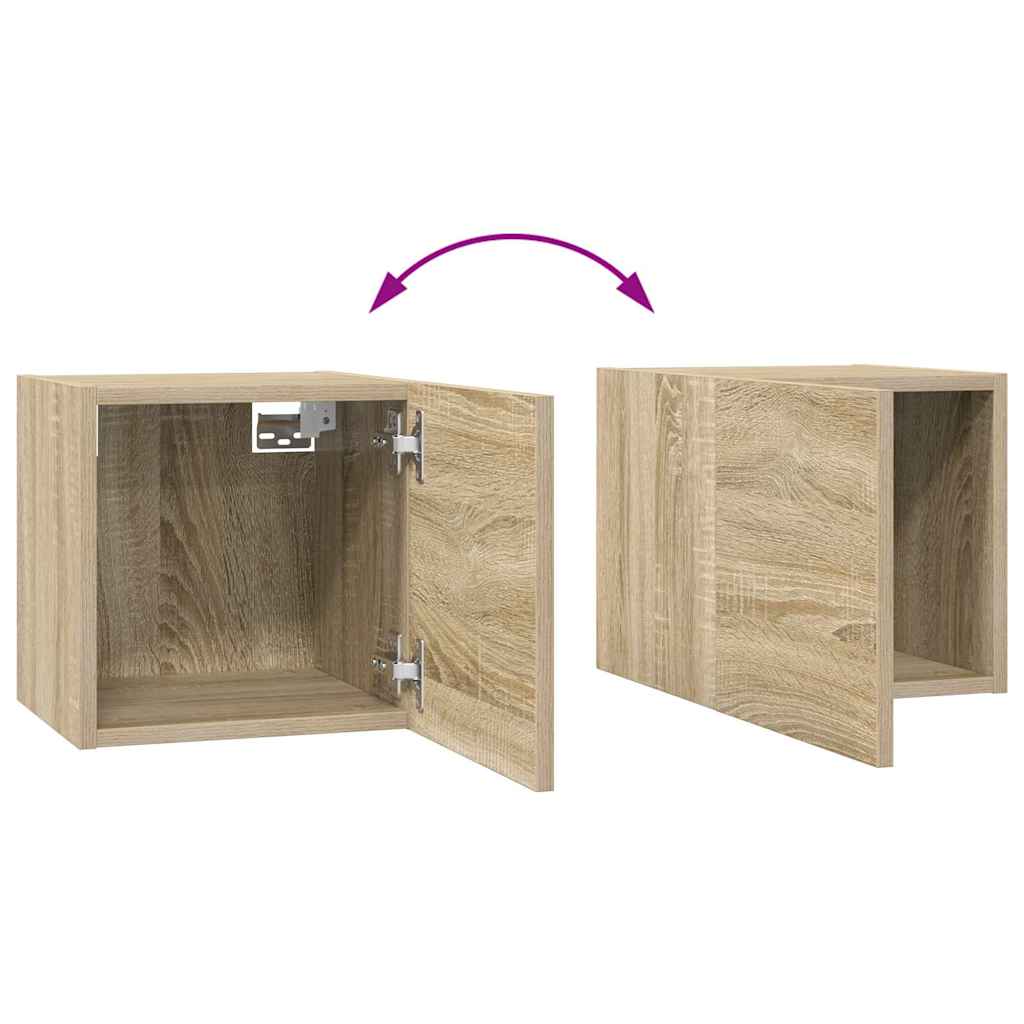 vidaXL Ensemble de 8 meubles TV Chêne Sonoma Bois d'ingénierie
