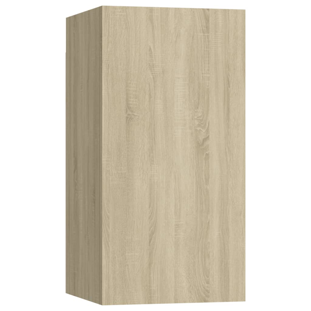 vidaXL 7-tlg. TV-Schrank-Set Sonoma-Eiche Holzwerkstoff