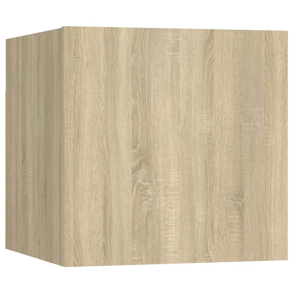 vidaXL Meubles muraux de télévision 8 pcs Chêne Sonoma 30,5x30x30 cm