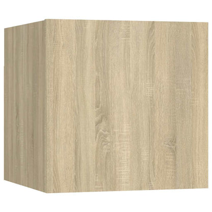 vidaXL Meubles muraux de télévision 8 pcs Chêne Sonoma 30,5x30x30 cm