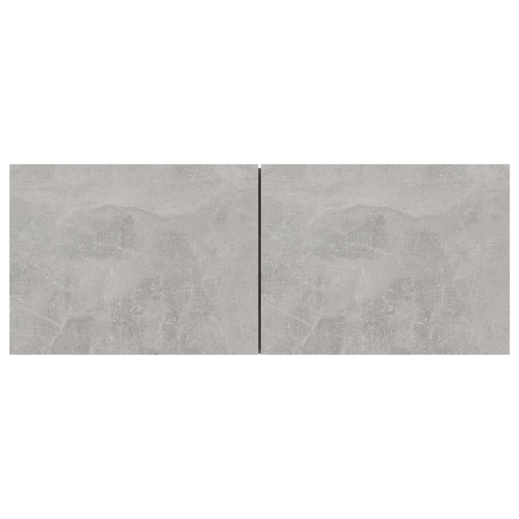 vidaXL Meubles TV 4 pcs. gris béton 80x30x30 cm bois d'ingénierie