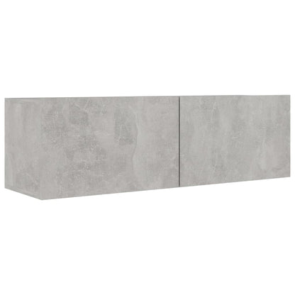 vidaXL Meubles TV 4 pcs Gris béton 100x30x30 cm Aggloméré