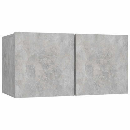 vidaXL Meuble TV 4 pcs Gris béton Aggloméré