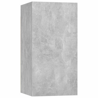 vidaXL Meuble TV 4 pcs Gris béton Aggloméré