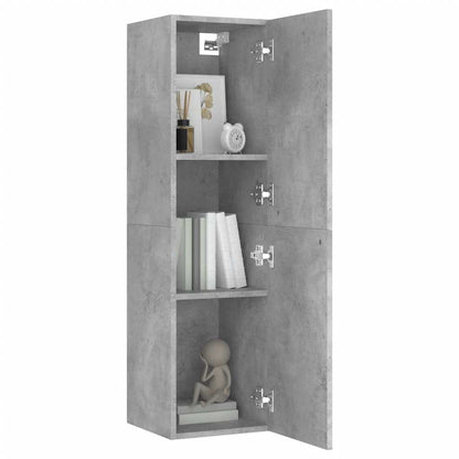 vidaXL Meuble TV 4 pcs Gris béton Aggloméré