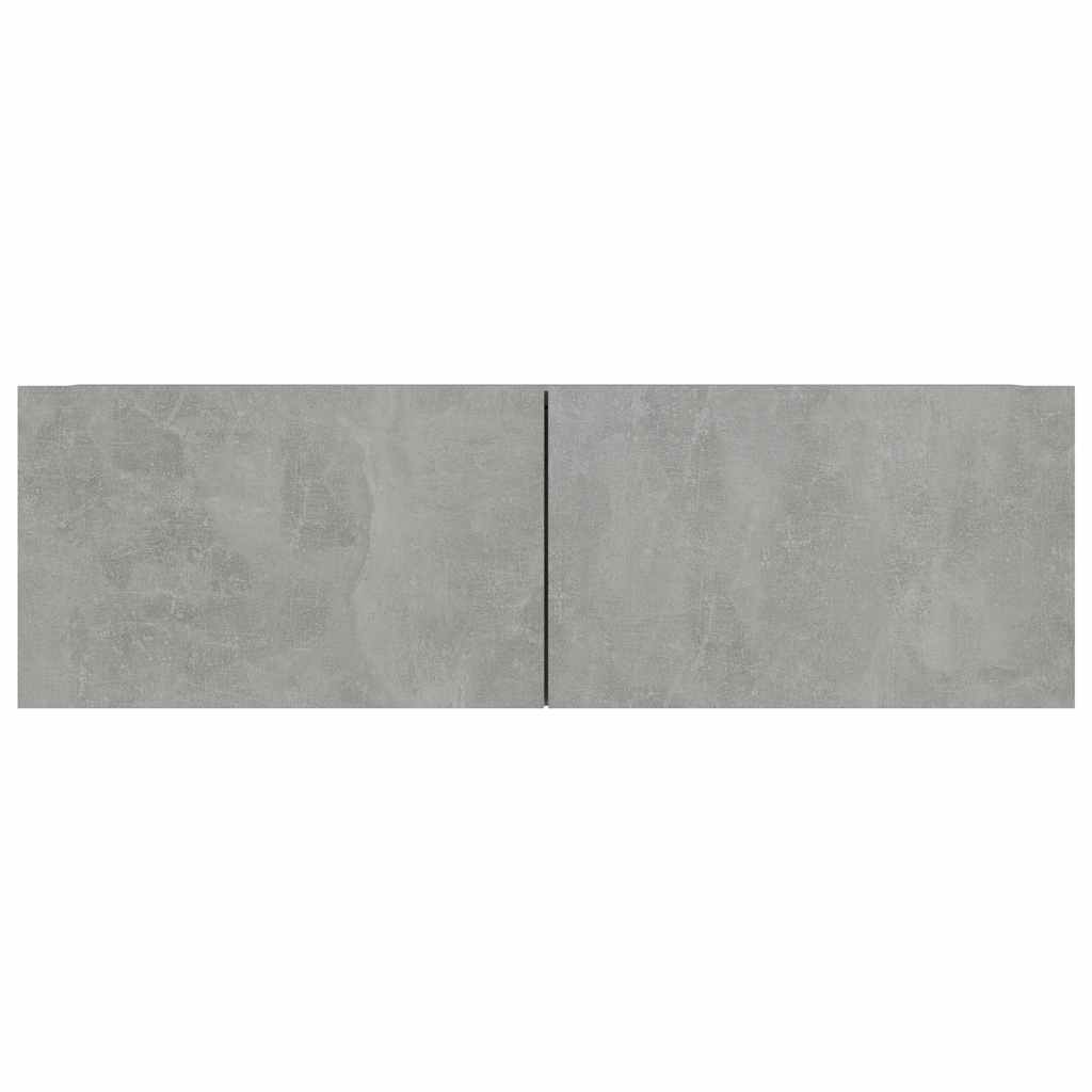 vidaXL Meuble TV 4 pcs Gris béton Aggloméré