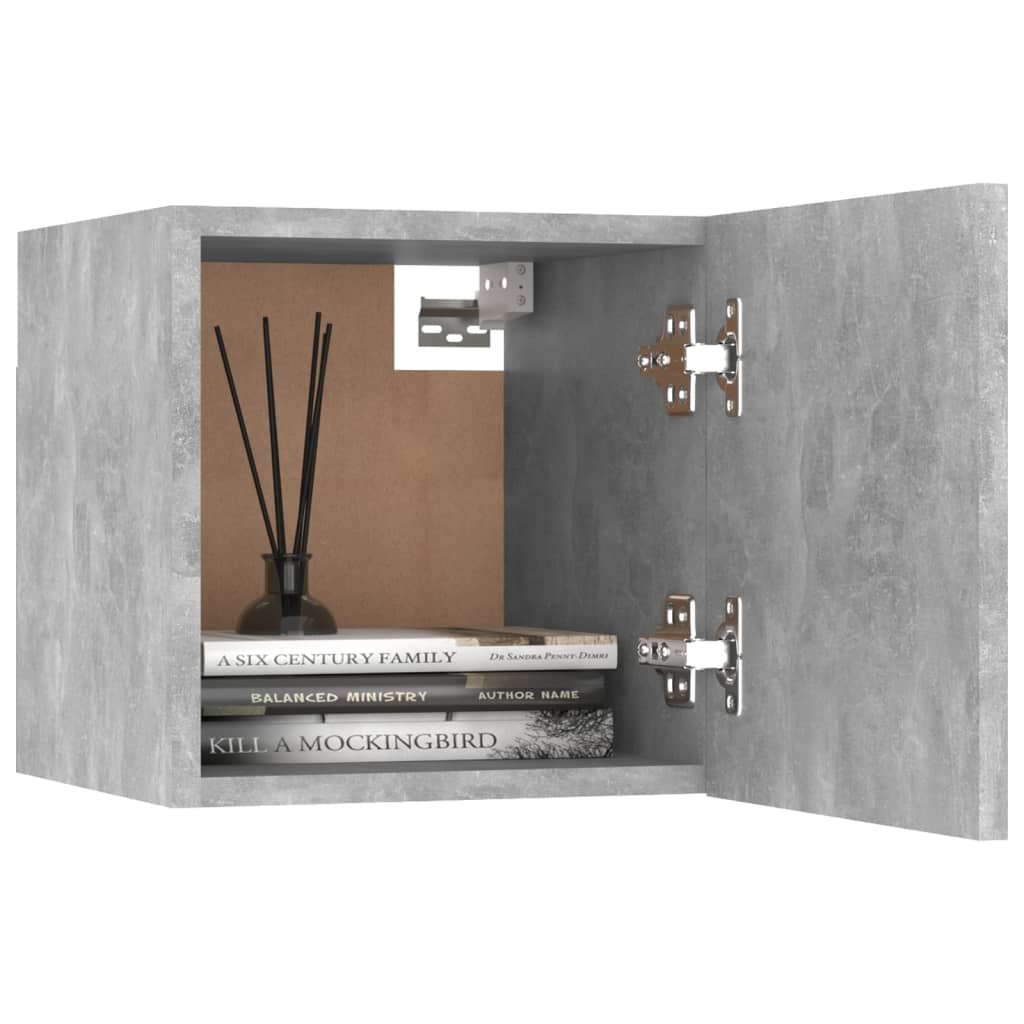 vidaXL Meuble TV 8 pcs Gris béton Aggloméré